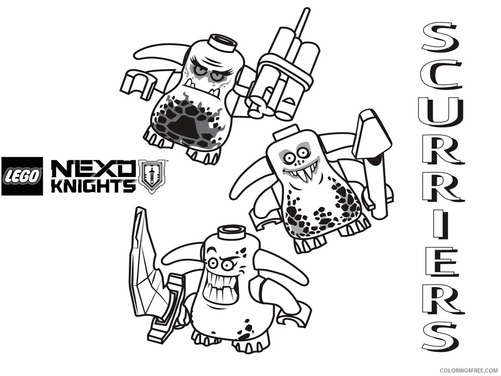 LEGO Nexo Knights Coloring Pages lego nexo knight for boys 20 Printable 2021 3821 Coloring4free