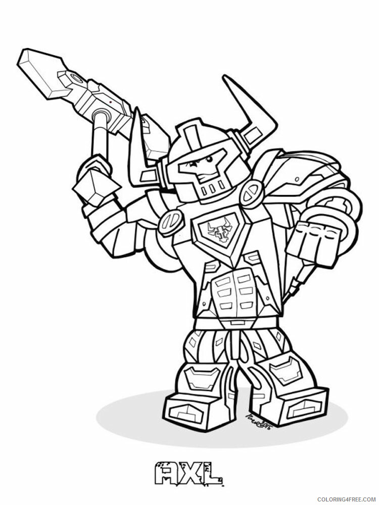 LEGO Nexo Knights Coloring Pages lego nexo knight for boys 24 Printable 2021 3825 Coloring4free