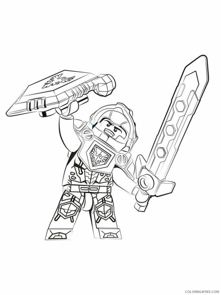 LEGO Nexo Knights Coloring Pages lego nexo knight for boys 25 Printable 2021 3826 Coloring4free
