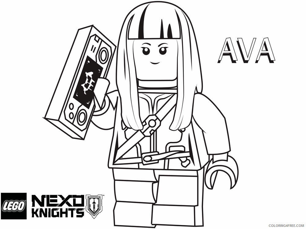 LEGO Nexo Knights Coloring Pages lego nexo knight for boys 3 Printable 2021 3831 Coloring4free