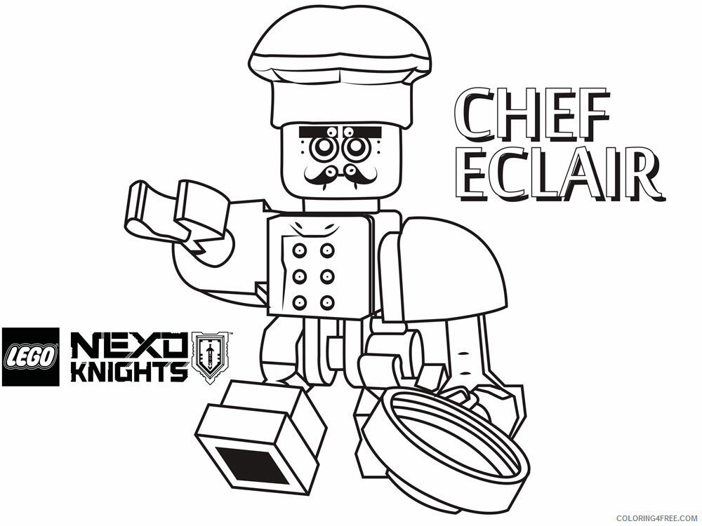 LEGO Nexo Knights Coloring Pages lego nexo knight for boys 6 Printable 2021 3839 Coloring4free