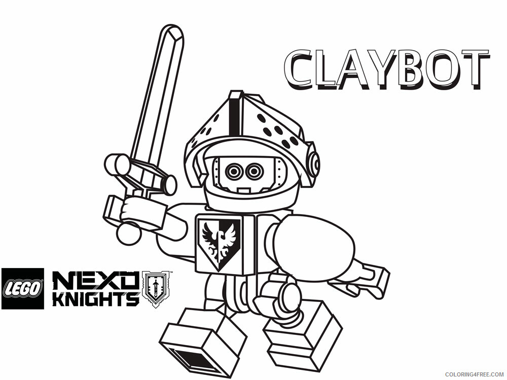 LEGO Nexo Knights Coloring Pages lego nexo knight for boys 8 Printable 2021 3841 Coloring4free