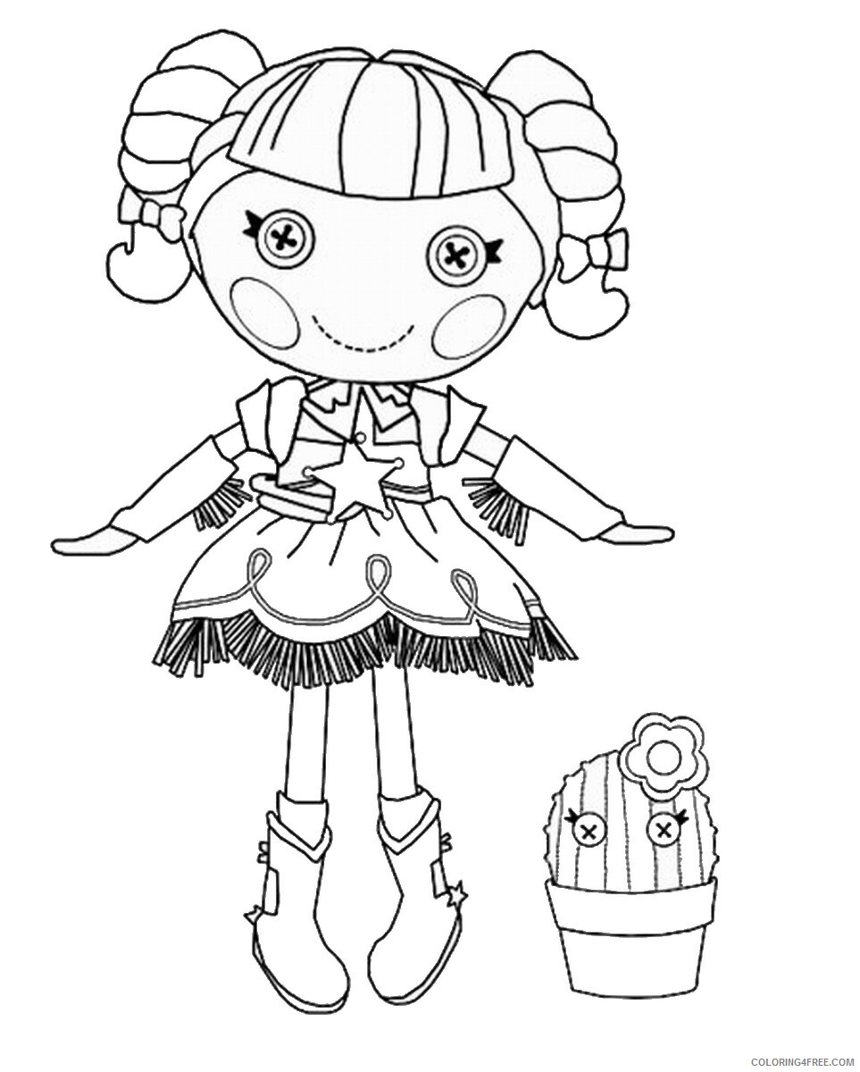 Lalaloopsy Coloring Pages Lalaloopsy Prairie Dusty Trails Printable 2021 3768 Coloring4free