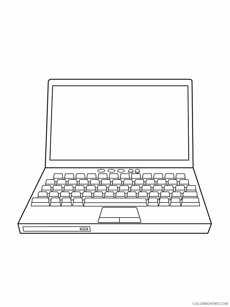 Laptop Coloring Pages Laptop 1 Printable 2021 3773 Coloring4free