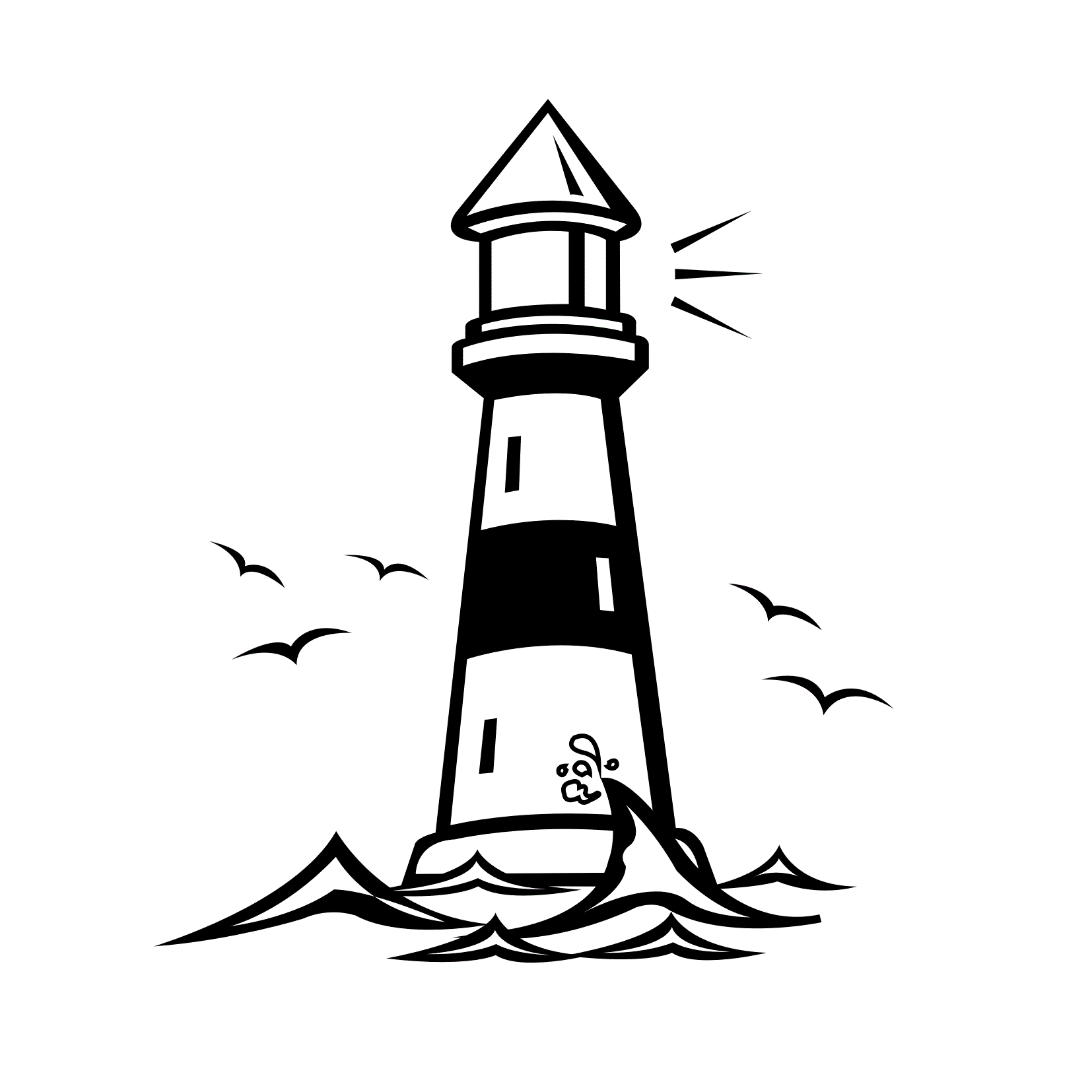 Lighthouse Coloring Pages of Lighthouse1 Printable 2021 3843 Coloring4free