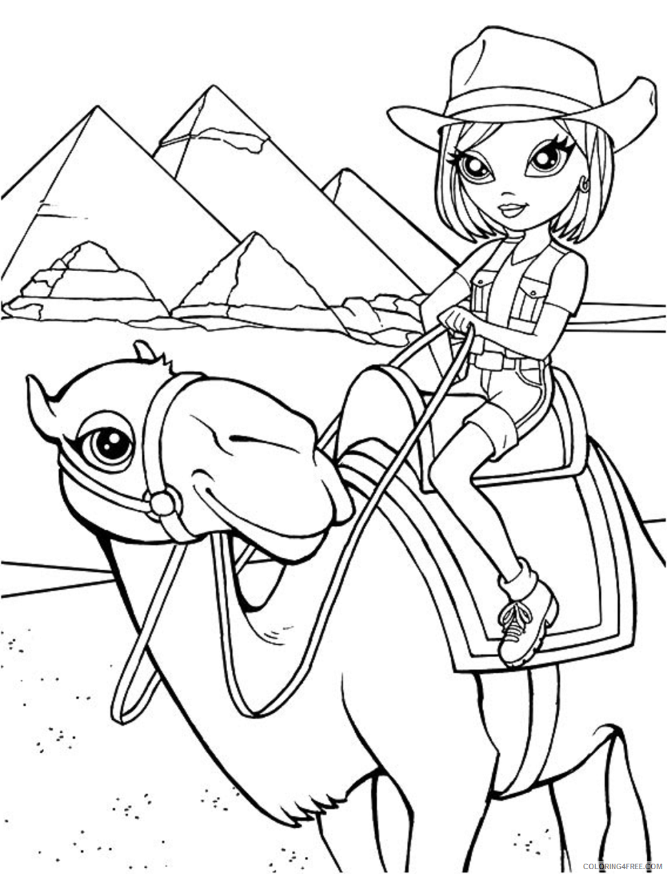 Lisa Frank Coloring Pages cowgirl_lisa_frank Printable 2021 3857 Coloring4free