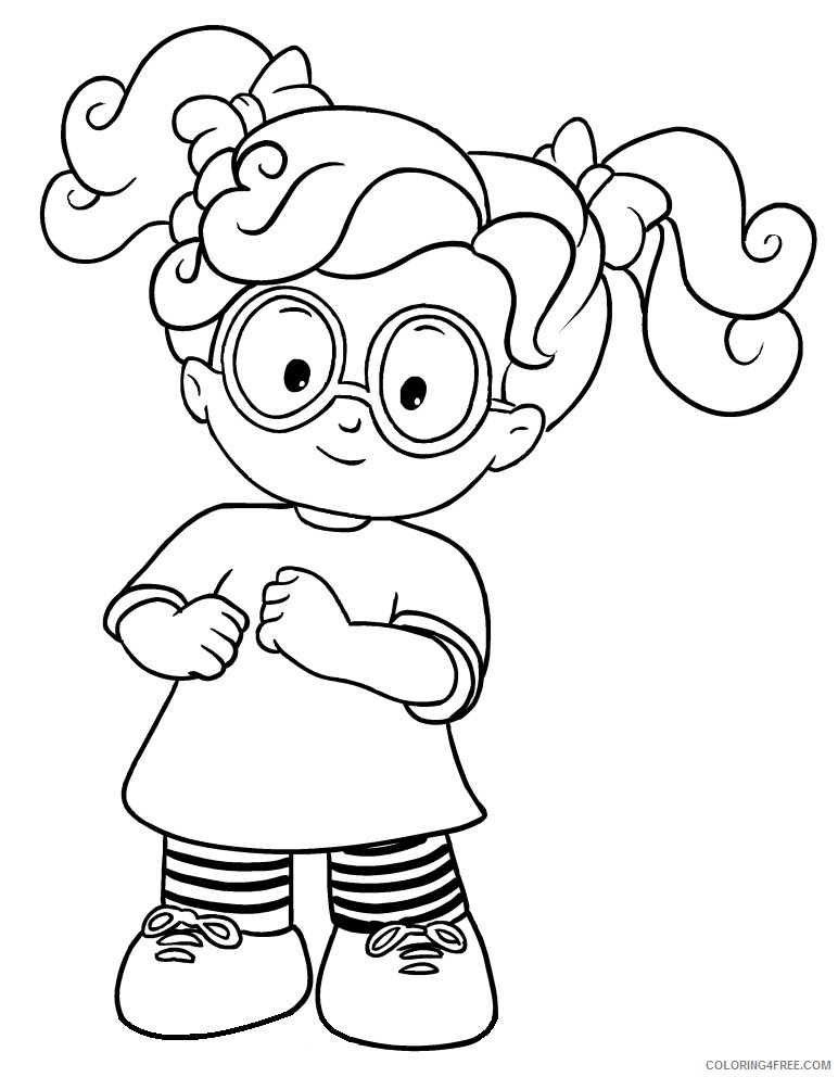 Little People Coloring Pages sofie Printable 2021 3886 Coloring4free