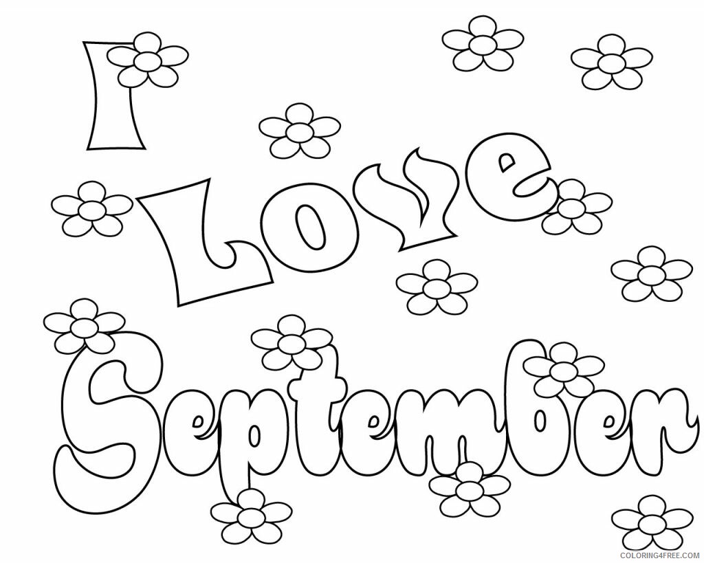 Love Coloring Pages I Love September Printable 2021 3913 Coloring4free