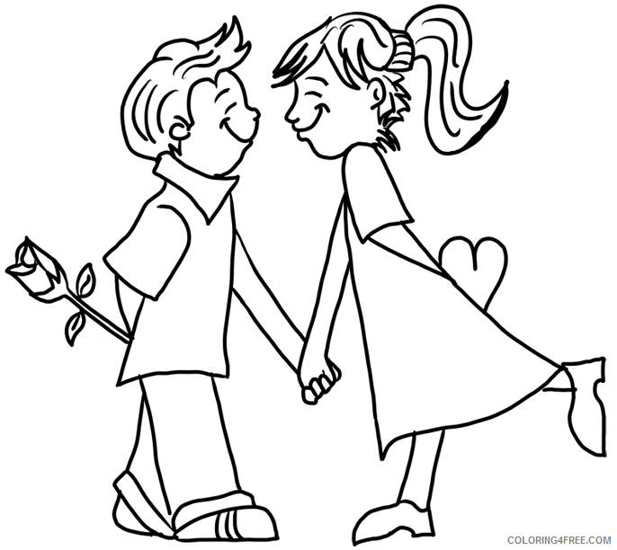 Love Coloring Pages In Love Printable 2021 3914 Coloring4free