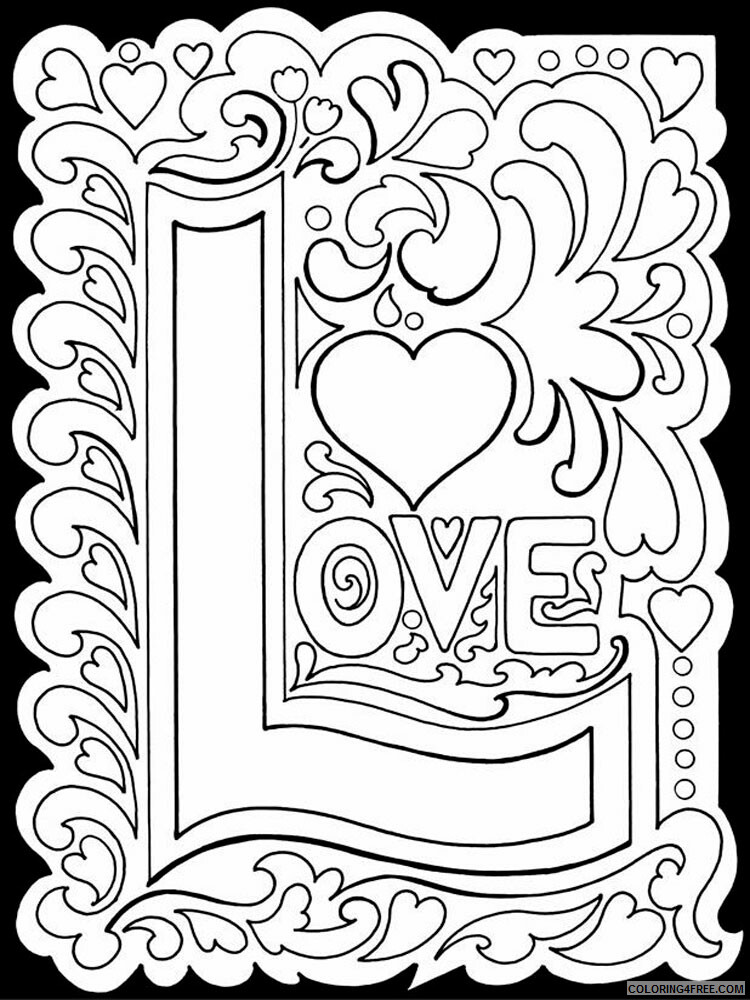 Love Coloring Pages Love 2 Printable 2021 3927 Coloring4free