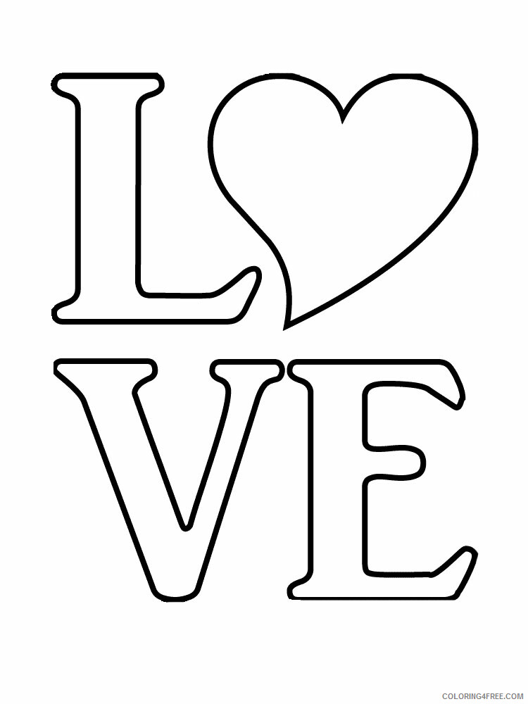 Love Coloring Pages Love 9 Printable 2021 3932 Coloring4free