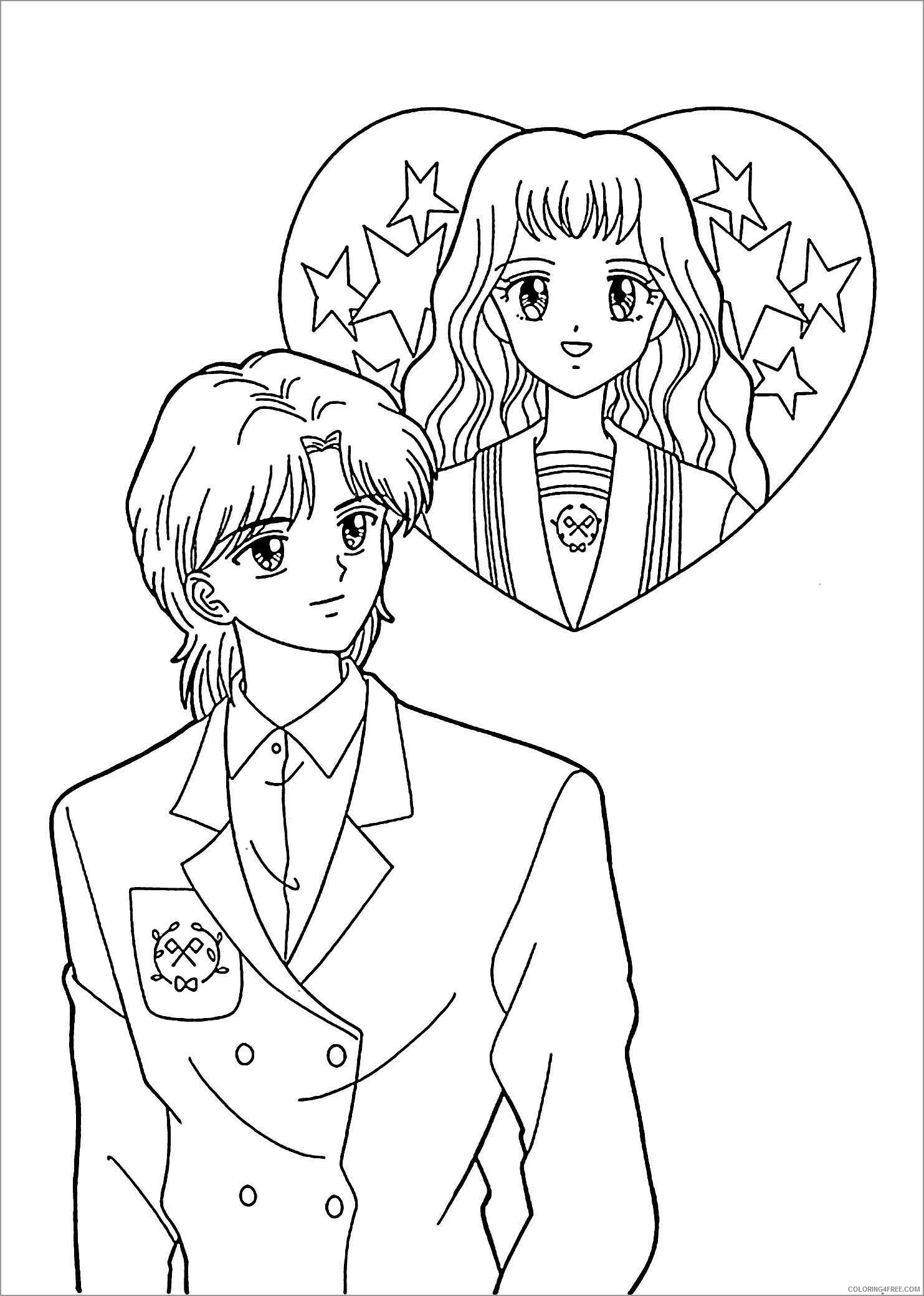 Love Coloring Pages new boy and girl love Printable 2021 3941 Coloring4free
