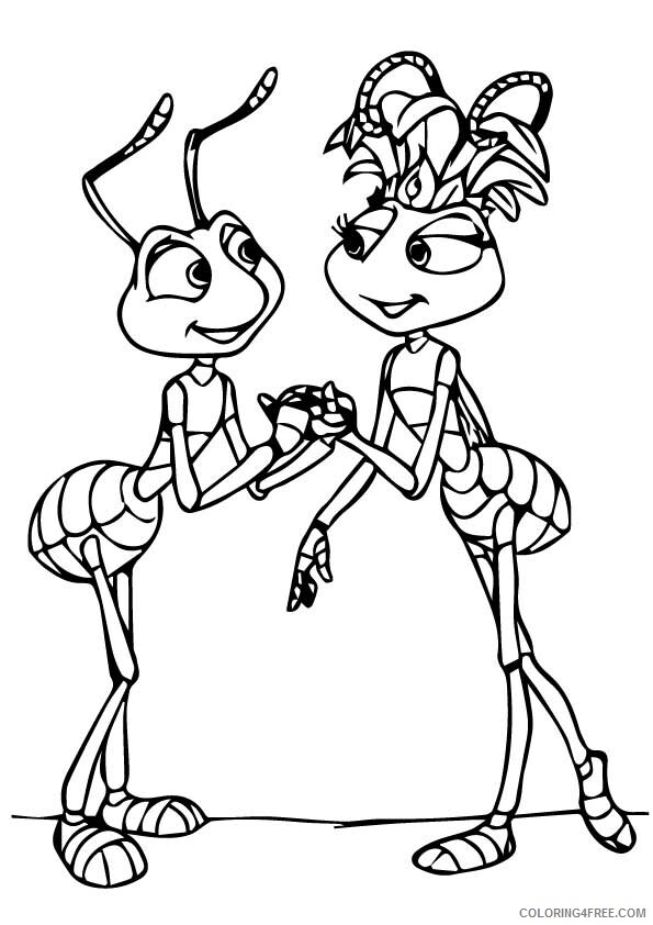 Love Coloring Pages the ant love story Printable 2021 3947 Coloring4free