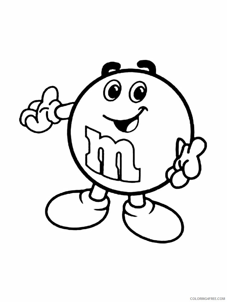 M and M Coloring Pages Mm 5 Printable 2021 3959 Coloring4free