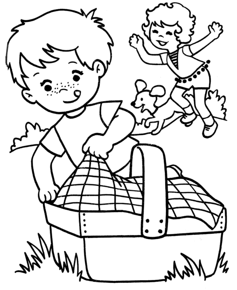 March Coloring Pages March Picnic Printable 2021 3967 Coloring4free