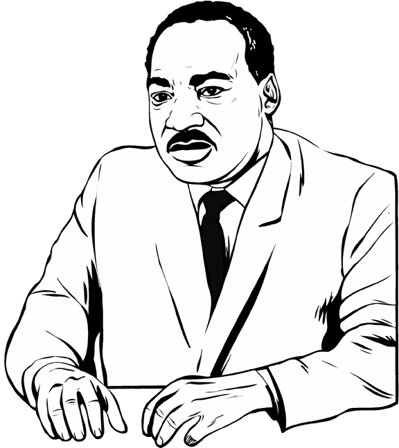 Martin Luther King Coloring Pages Martin Luther King Picture Printable 2021 3984 Coloring4free