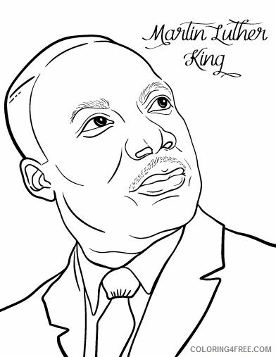 Martin Luther King Coloring Pages Martin Luther King Printable 2021 3983 Coloring4free