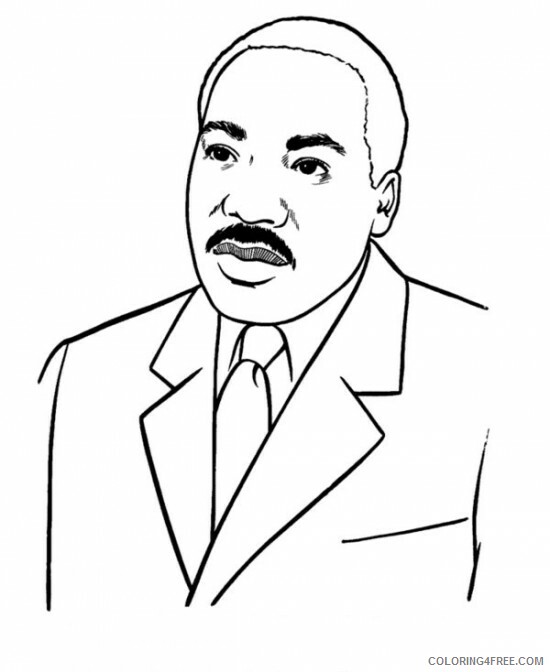 Martin Luther King Coloring Pages Martin Luther King Printable 2021 3985 Coloring4free