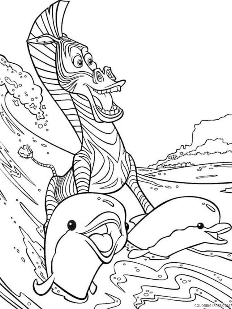 Marty Zebra Coloring Pages marty zebra 9 Printable 2021 3997 Coloring4free