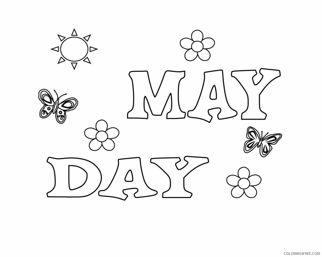 May Coloring Pages May Day Printable 2021 4011 Coloring4free