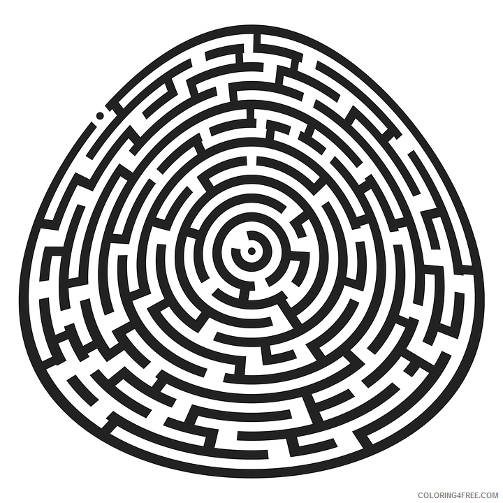 Maze Coloring Pages Medium Mazes 1 Printable 2021 4027 Coloring4free