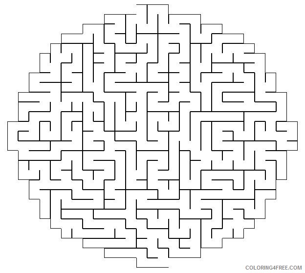 Maze Coloring Pages Printable Maze Printable 2021 4028 Coloring4free