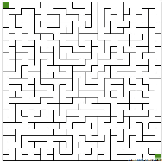 Maze Coloring Pages Printable Mazes Medium Printable 2021 4034 Coloring4free