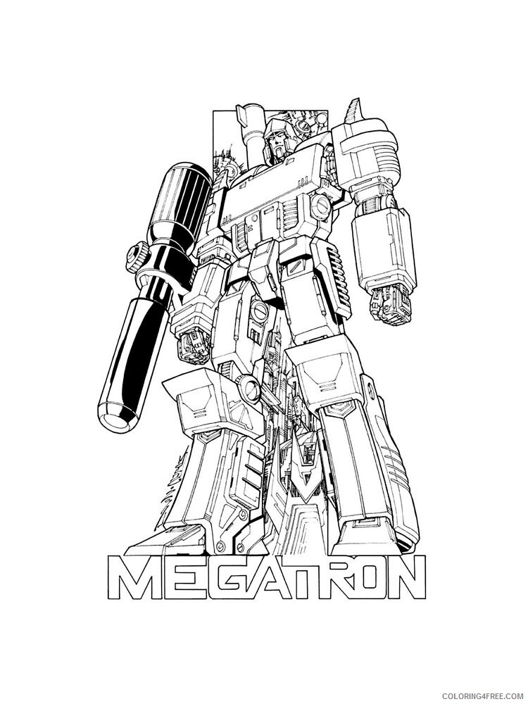 Megatron Coloring Pages megatron 6 Printable 2021 4048 Coloring4free