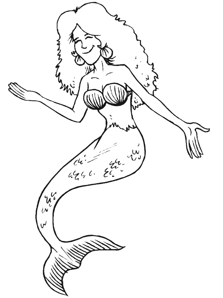Mermaid Coloring Pages 11 Printable 2021 4050 Coloring4free