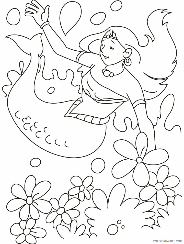 Mermaid Coloring Pages Mermaid To Print1 Printable 2021 4113 Coloring4free