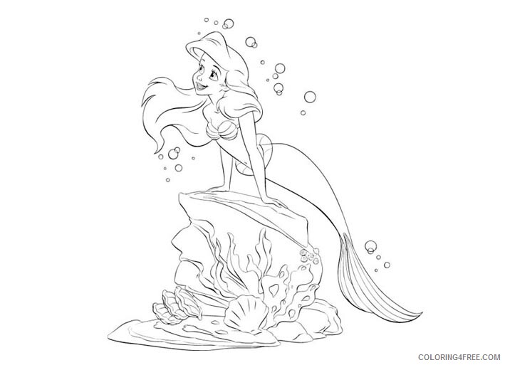 Mermaid Coloring Pages Mermaids Printable 2021 4121 Coloring4free