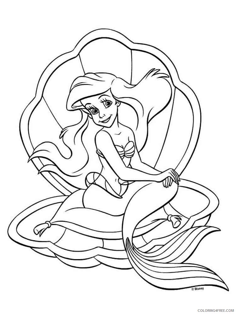 Mermaid Coloring Pages mermaid 13 2 Printable 2021 4078 Coloring4free