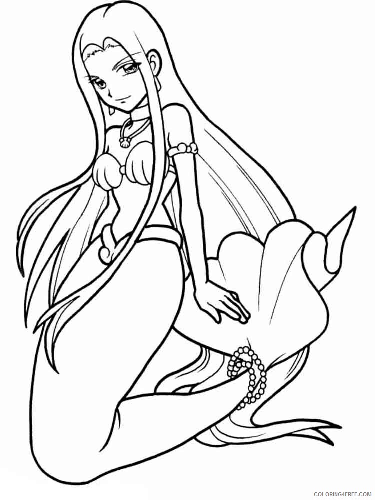 Mermaid Coloring Pages mermaid 18 Printable 2021 4080 Coloring4free