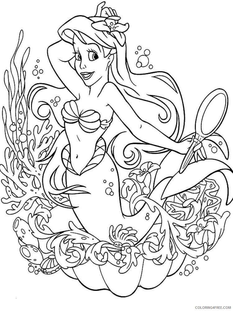 Mermaid Coloring Pages mermaid 21 Printable 2021 4082 Coloring4free