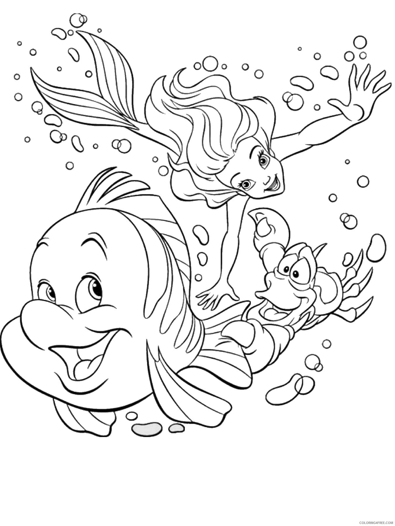 Mermaid Coloring Pages mermaidc24 Printable 2021 4068 Coloring4free
