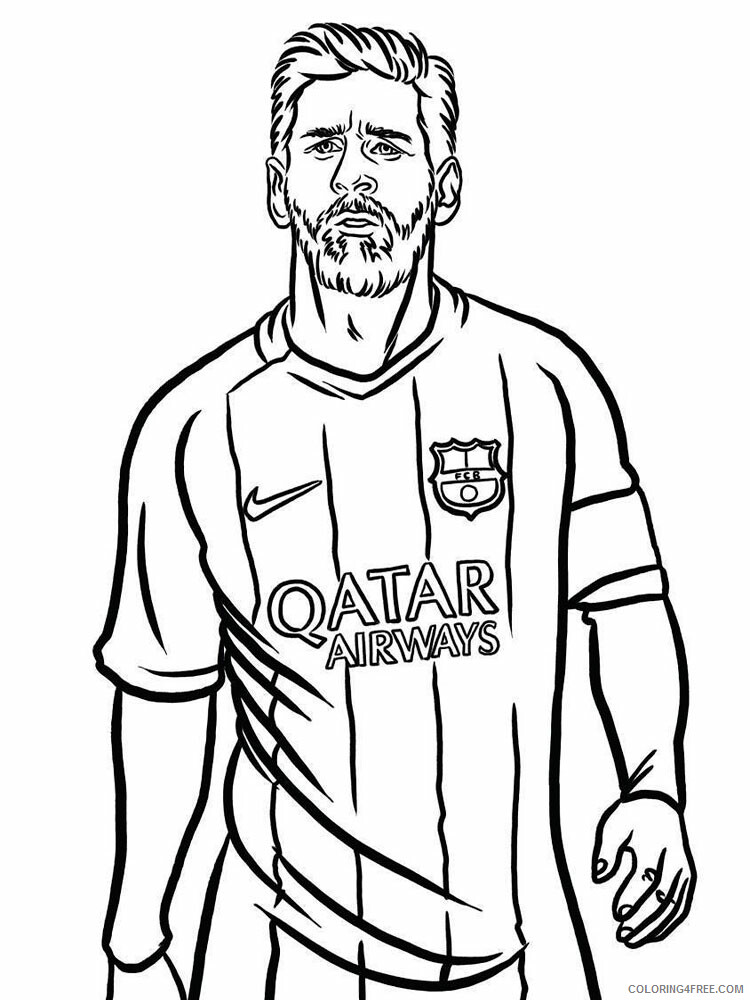 Messi Coloring Pages messi 2 Printable 2021 4129 Coloring4free
