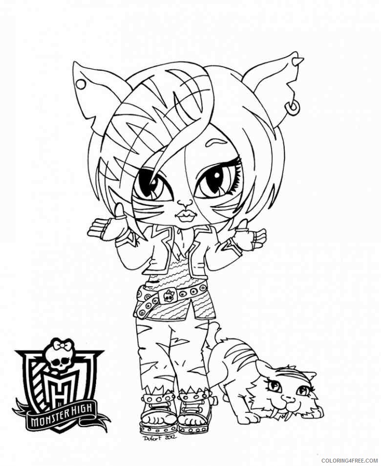 Monster High Coloring Pages Baby Monster High Printable 2021 4148 Coloring4free