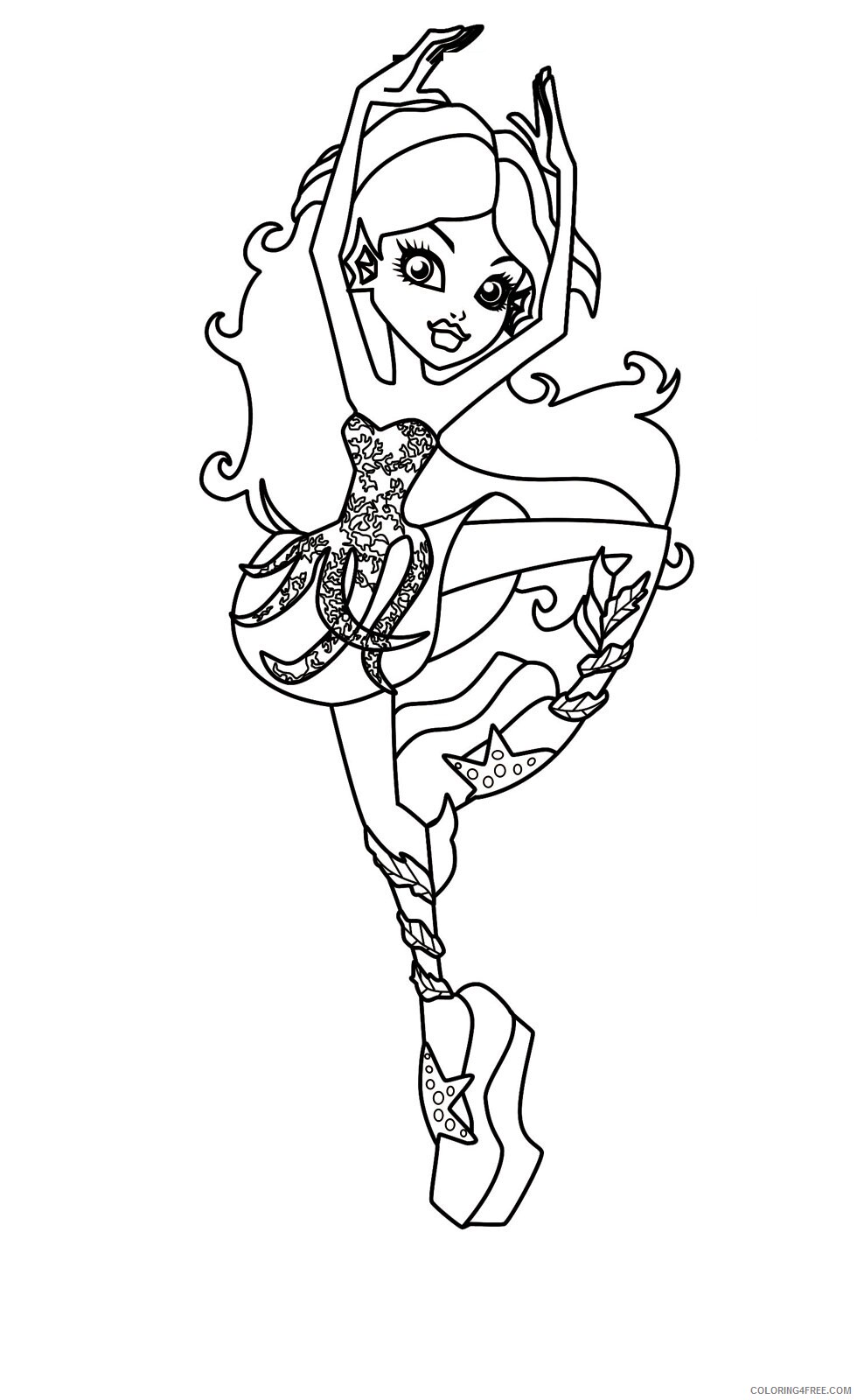 Monster High Coloring Pages For Monster High Printable 2021 4151 Coloring4free