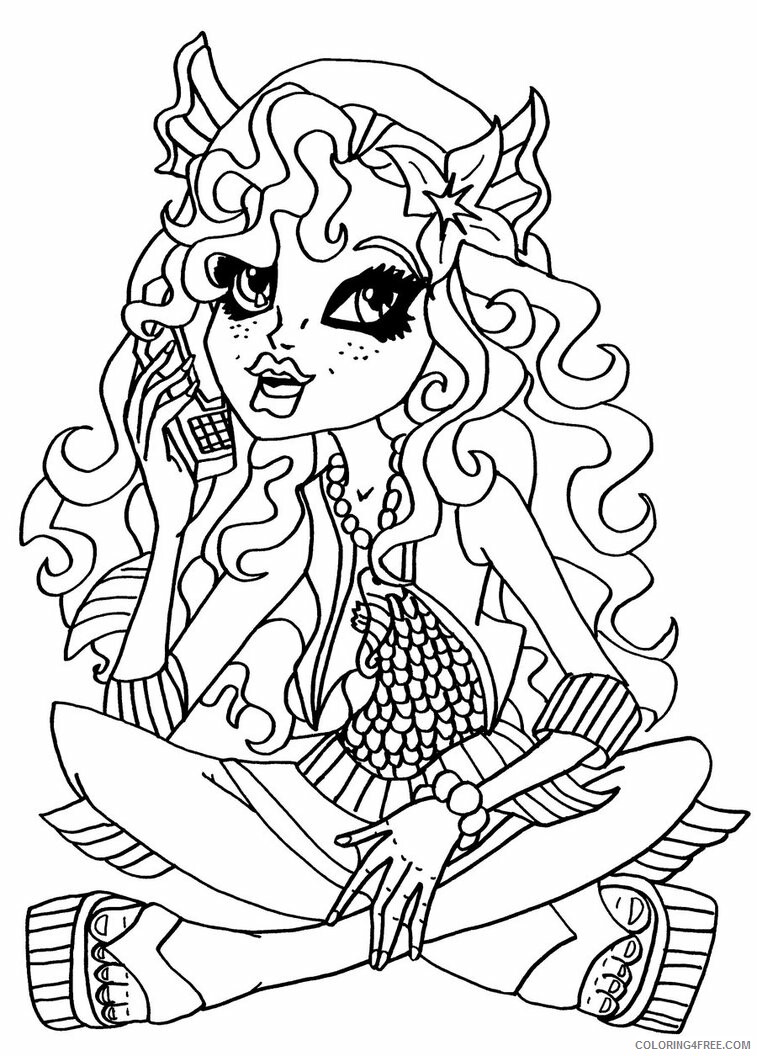 Monster High Coloring Pages Free Monster High Printable 2021 4170 Coloring4free