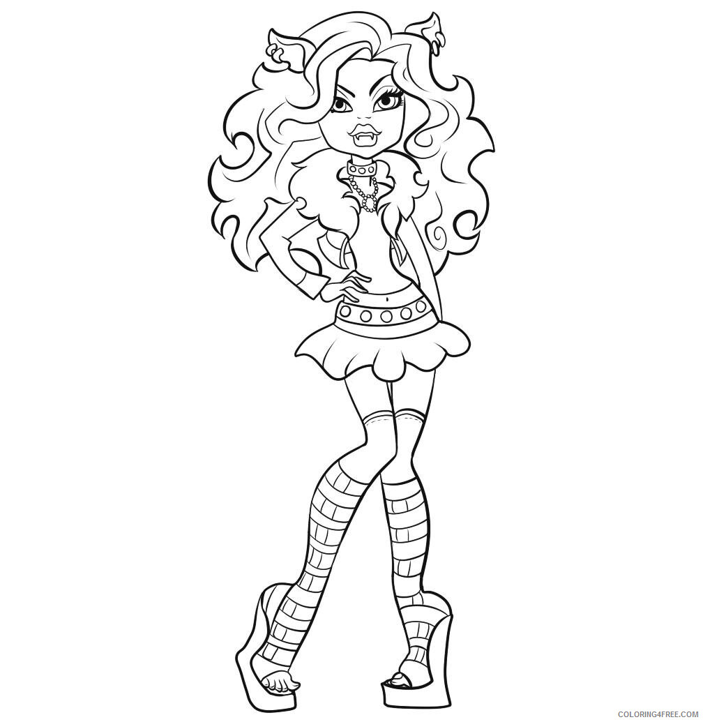 Monster High Coloring Pages Monster High 2 Printable 2021 4152 Coloring4free