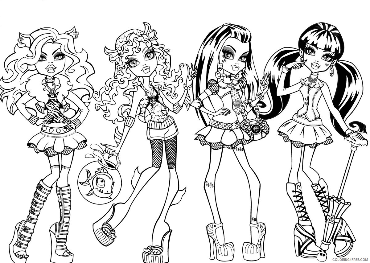 Monster High Coloring Pages Monster High 2 Printable 2021 4198 Coloring4free