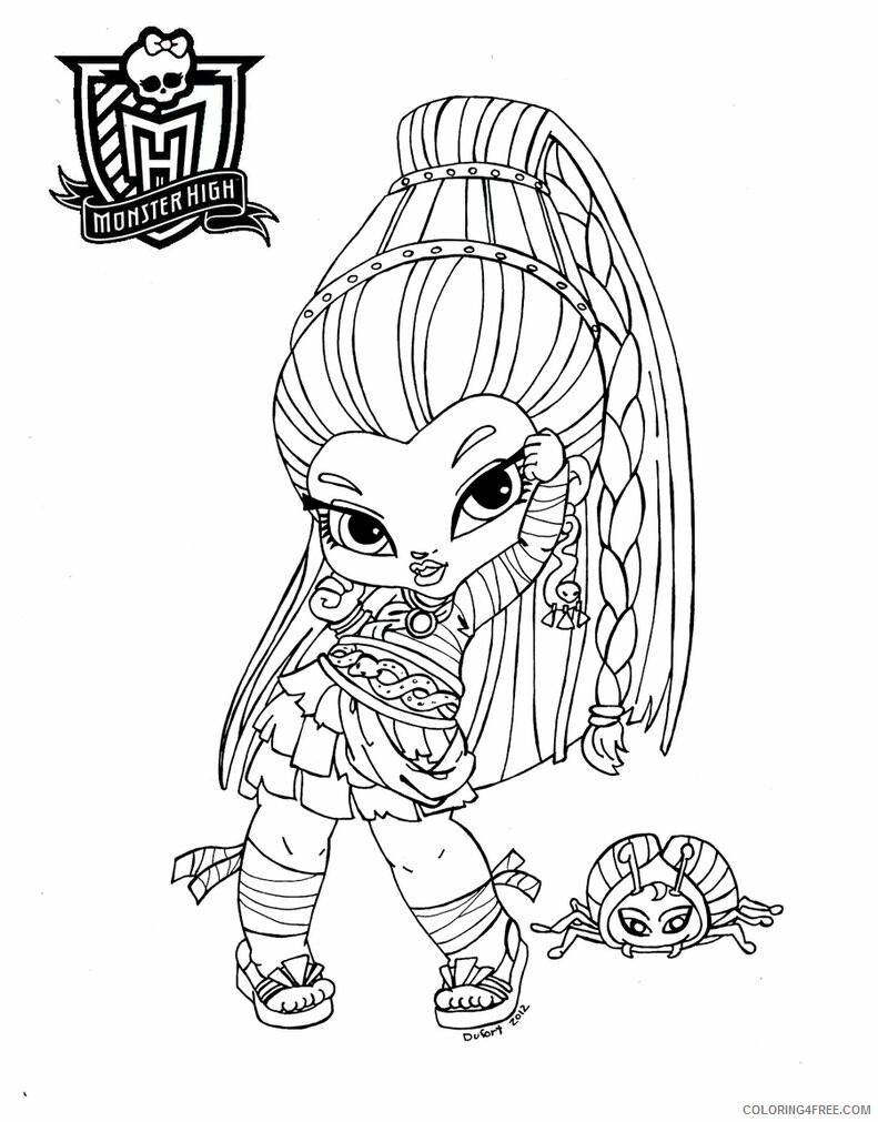 Monster High Coloring Pages Monster High Baby 2 Printable 2021 4184 Coloring4free