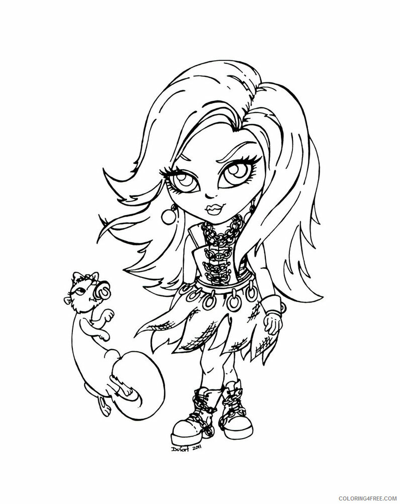 Monster High Coloring Pages Monster High Baby Pictures Printable 2021 4188 Coloring4free