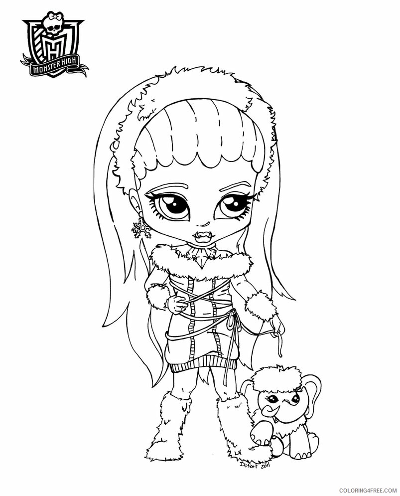 Monster High Coloring Pages Monster High Baby Printable 2021 4219 Coloring4free