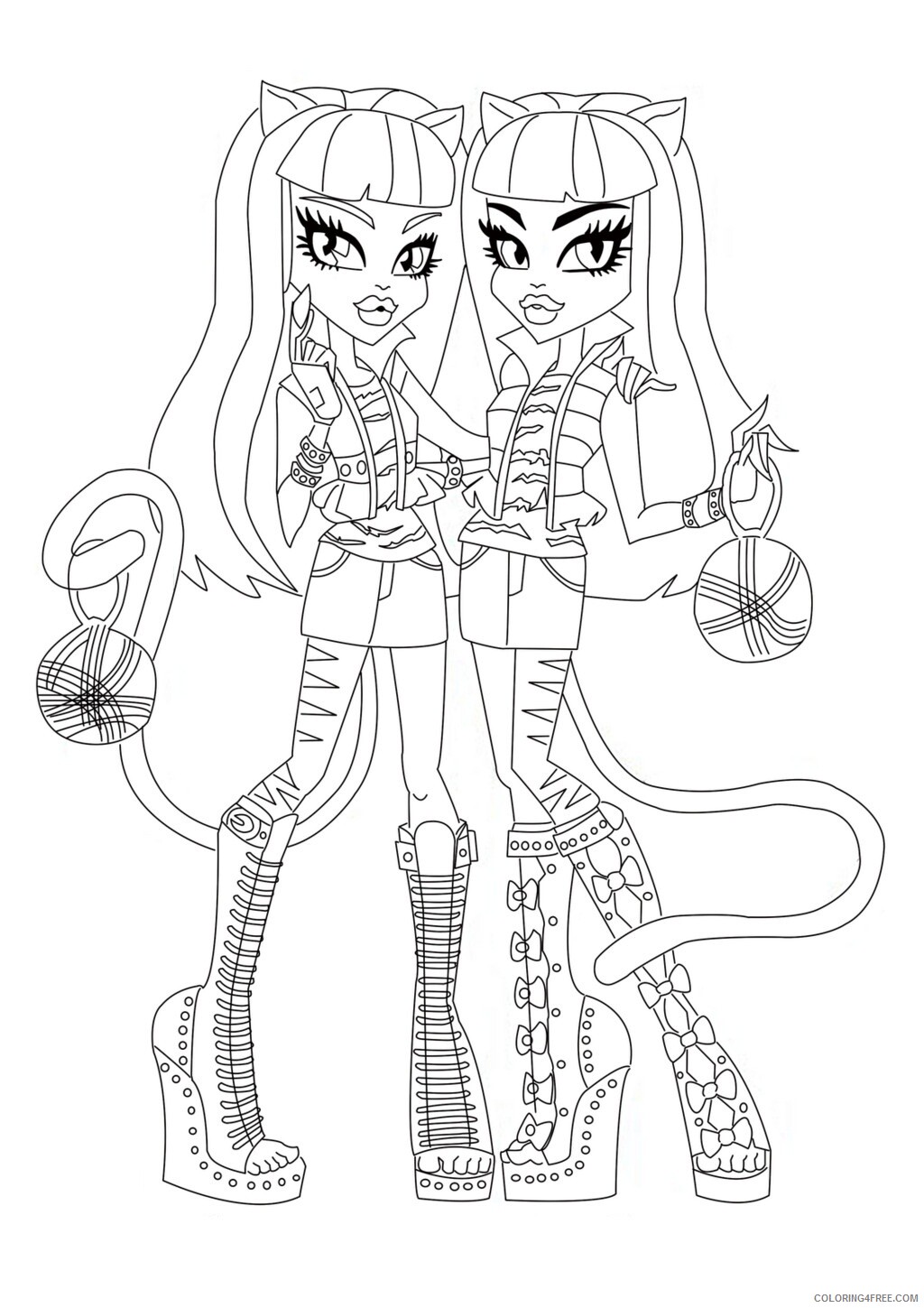 Monster High Coloring Pages Monster High Book Printable 2021 4191 Coloring4free