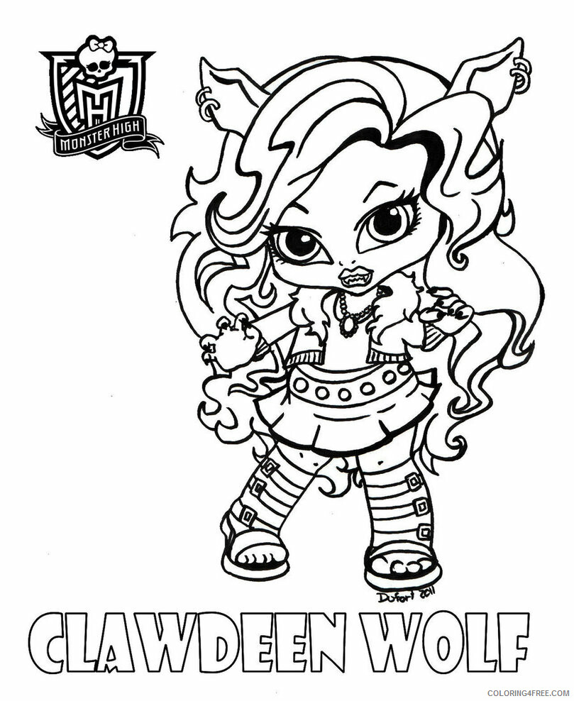 Monster High Coloring Pages Monster High Clawdeen Wolf Printable 2021 4222 Coloring4free