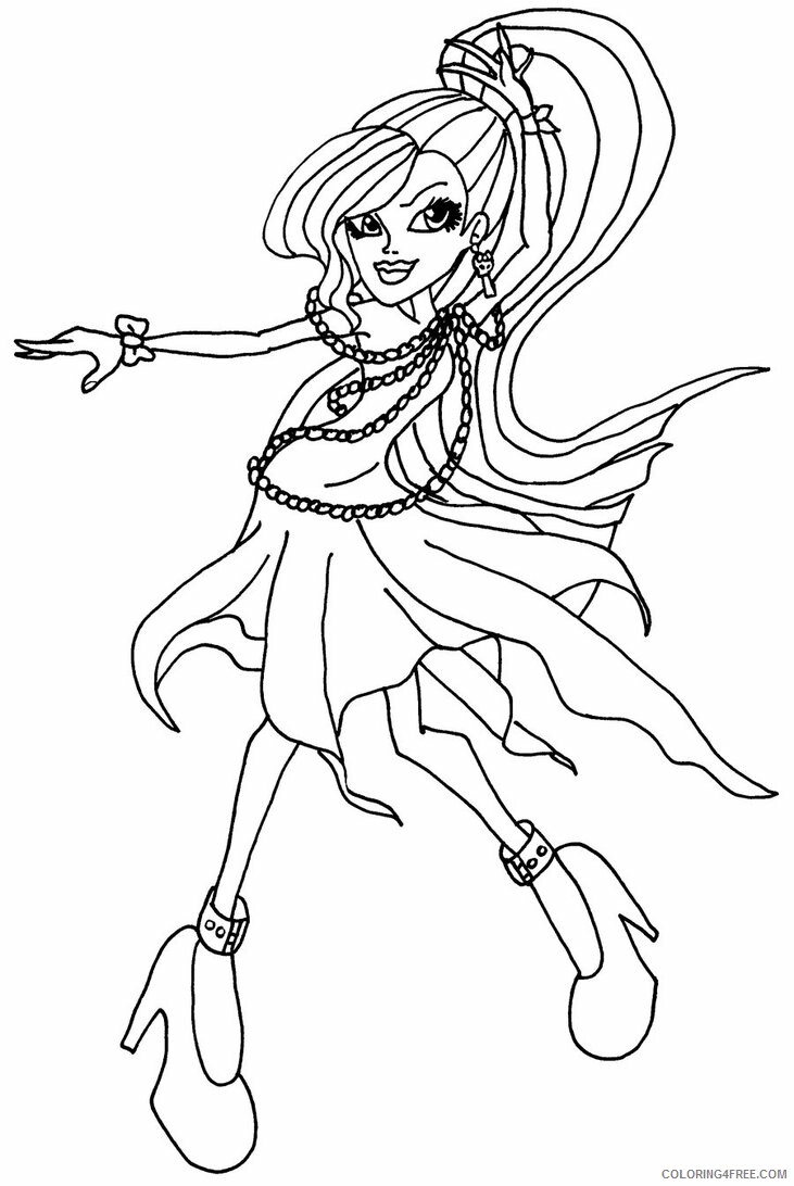 Monster High Coloring Pages Monster High Dolls Images Printable 2021 4257 Coloring4free