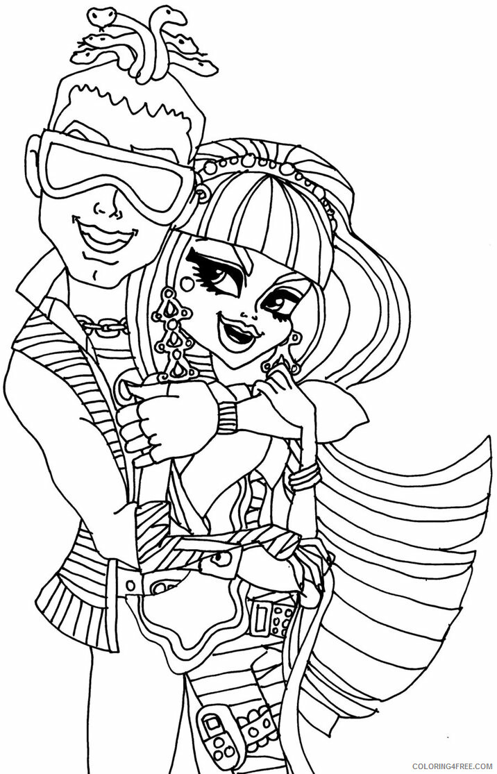 Monster High Coloring Pages Monster High Dolls Picture Printable 2021 4258 Coloring4free