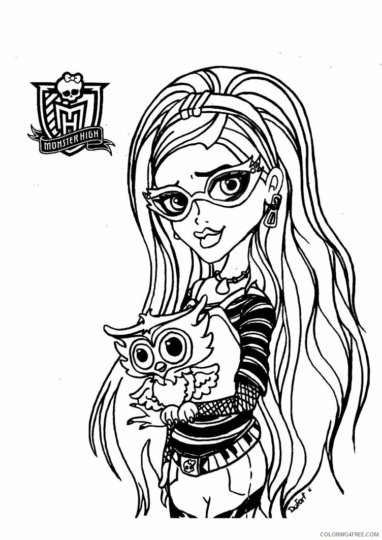 Monster High Coloring Pages Monster High For Kids Photos Printable 2021 4228 Coloring4free