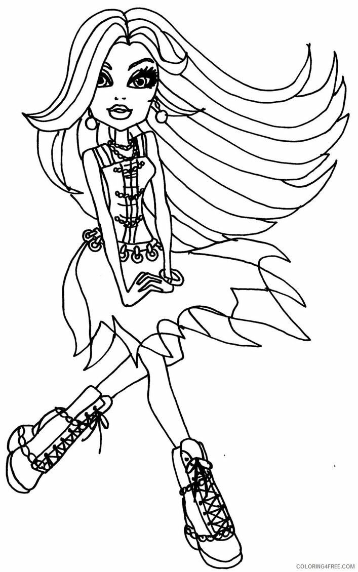 Monster High Coloring Pages Monster High Frankie Stein Printable 2021 4230 Coloring4free